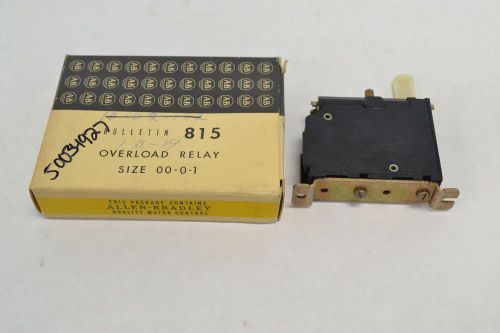 New allen bradley 815-bov4 manual reset 600v-ac overload relay b264515 for sale