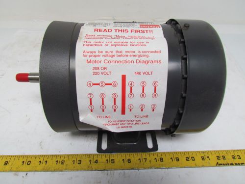 Dayton 3n680 3-phase ac motor 1/2hp 208-220/440v 3450 rpm 56j frame new for sale