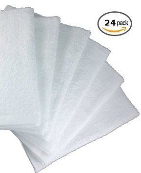 NEW Cotton Bar Mops Kitchen Towels  WHITE 24pk FREE SHIPPING