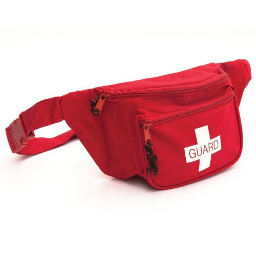 Ever ready lifeguard first aid fanny pack w/ guard logo- red for sale