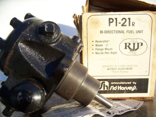Sid harvey&#039;s p1-21r suntec  fuel oil pump model j w/box for sale