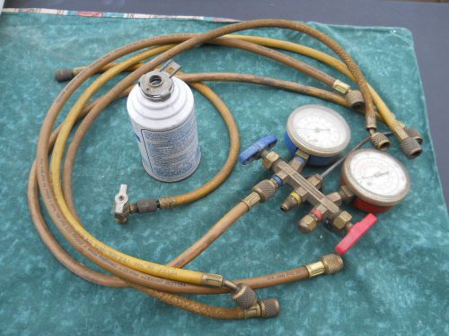 Gould Test and Charging Manifold With Yellow Jacket hoses For Parts