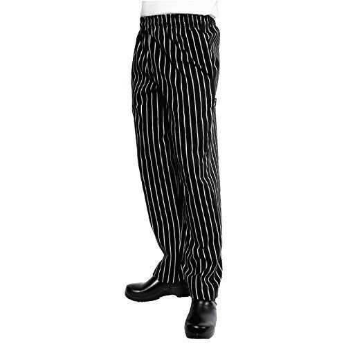 Chef Works Designer Baggy Men&#039;s Chalk Striped Chef Pants Size Small S NWOT