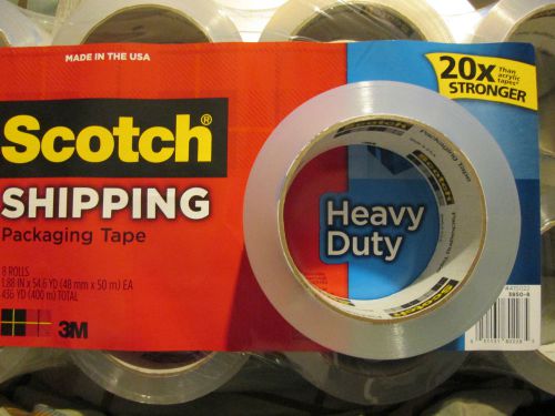 @ 3 Rolls 3M Scotch Shipping Tape, 2&#034;x 1965.6&#034; (not 800&#034; or 1000&#034;), 20X Stronger