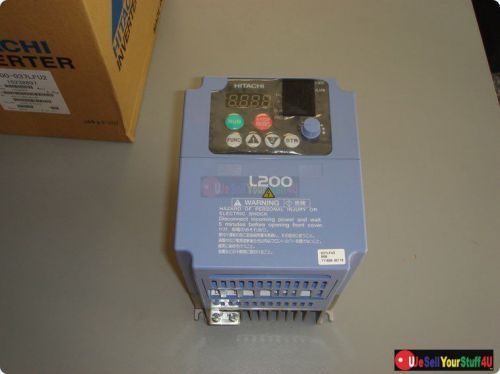 5hp 230v hitachi, variable frequency drive, vfd, inverter, ac drive l200-037lfu for sale