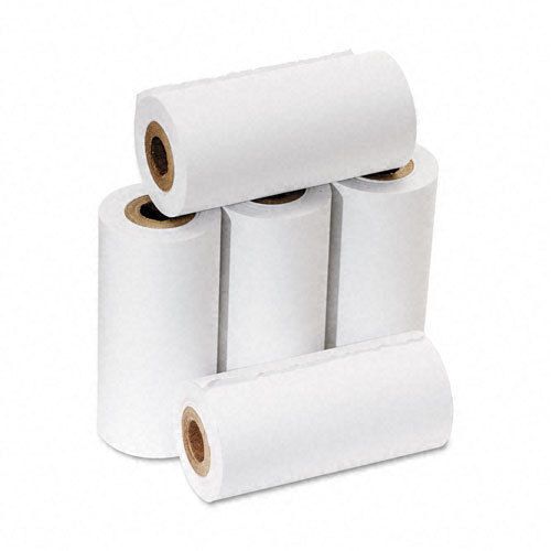 Pm company one-ply adding machine/calculator roll, 2-1/4&#034; x 17 ft, white, 5/pack for sale
