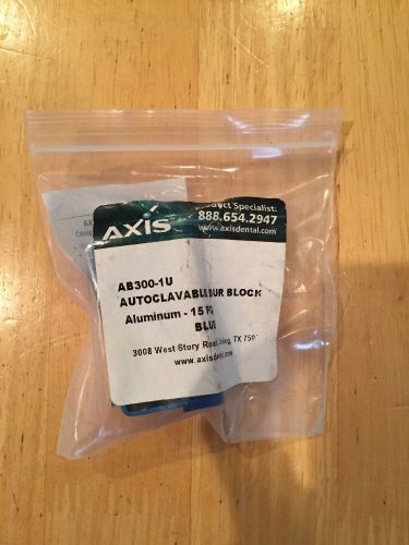 Axis Dental Corp Ab300-1u Bur Block Aluminum 15 Fg Blue