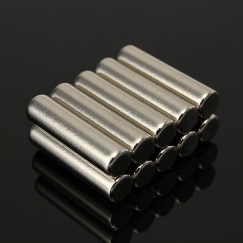 10X Cylinder Strong Round Neodymium Rare NdFeB Earth Fridge Magnets N42 5x20 mm