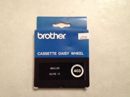 Brother Cassette Daisy Wheel English Elite 12 403
