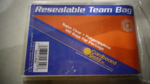 Resealable Team Bag Super Clear Polypropylene 100bags
