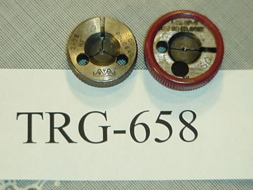 Thread Ring Gage Set 1-72 NO &amp; NOGO TRG-658