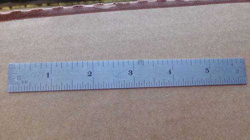 Starrett no. c304sre  6&#034; inch tempered metal ruler for sale