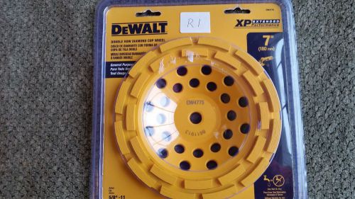 Dewalt DW4775 Double Row Diamond Cut Grinding Wheel Concrete, Marble