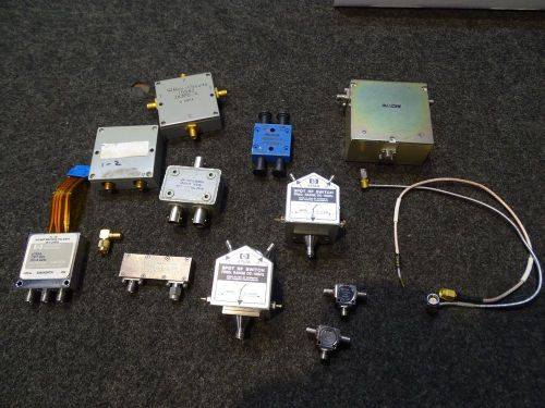 Lot of 11 RF Microwave Couplers SMA Coaxial HP Anaren Mini Circuits Trak K&amp;L