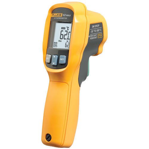 Fluke 62 max infrared thermometer, 30 to 500 c &amp; 10:1 spot size ratio for sale