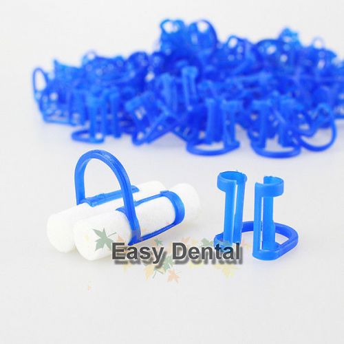 100pcs Cotton Roll Holder Disposable Dental Isolator Tool