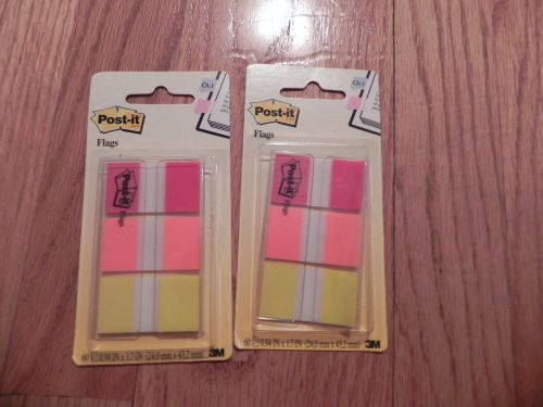 3M Post it Flags - Lot of 4 packs - 320 total -2 different sizes