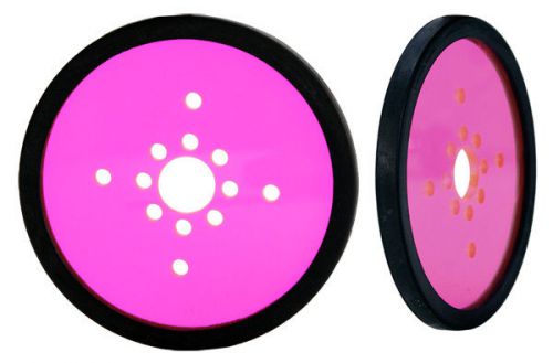 Pair of 5&#034; Diameter Precision Disk Wheels - Transparent Pink (595744)