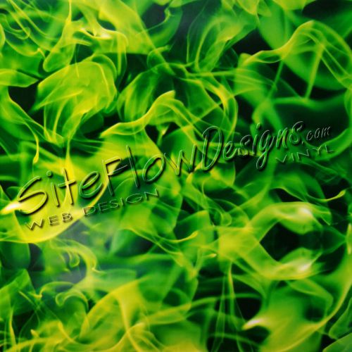 Green Flames Hydrographic Film for Hydro Dipping - HGF01 - 100cm