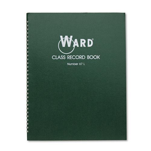 Class record book, 38 students, 6-7 week grading, 11 x 8-1/2, green for sale