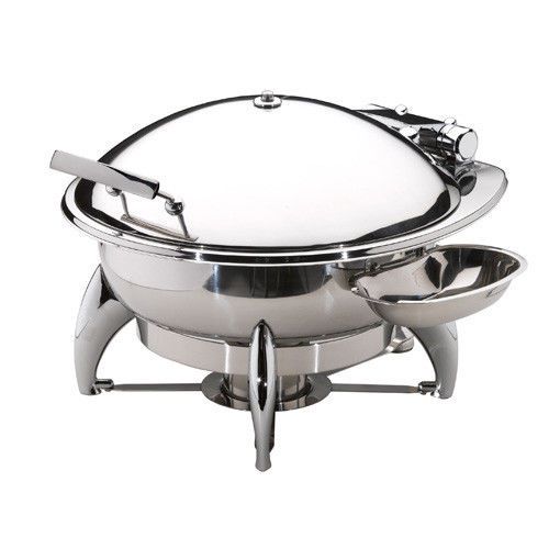 SMART Buffet Ware Large Round Chafing Dish with Stainless Steel Lid and Base