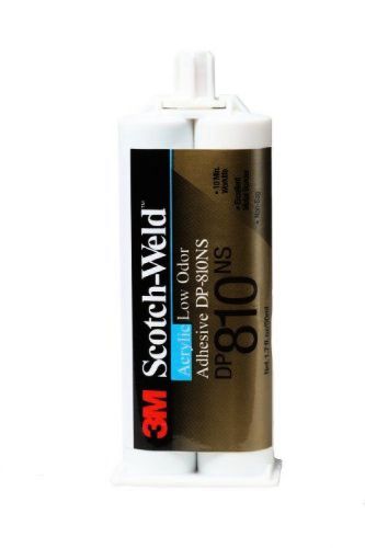 3M DP810NS Scotch-Weld Low Odor Acrylic Adhesive Tan, 1.7 fl oz/50 mL (Pack of