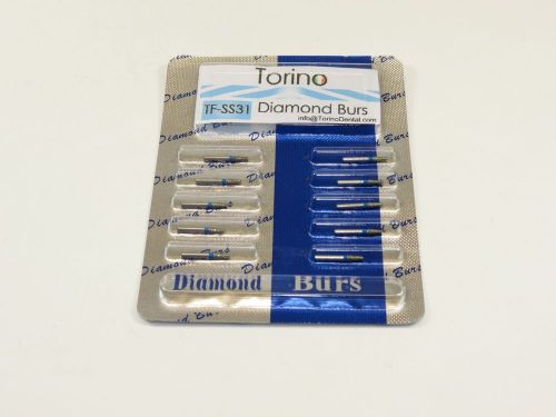 Dental Diamond Burs Conical Trunk Lab TF-SS31 FG Set /1 Pack 10 Pcs TORINO