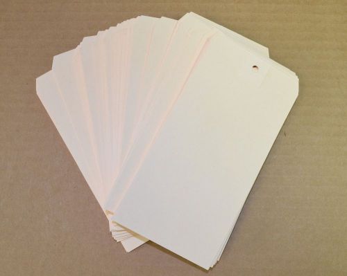 Manila Cardstock Inventory Shipping Tags 6 1/4&#034; x 3 1/4&#034; Qty 100 100x Lot of 100