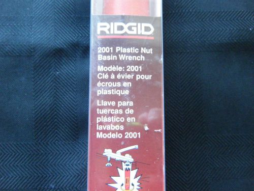 RIDGID 2001 PLASTIC NUT BASIN WRENCH