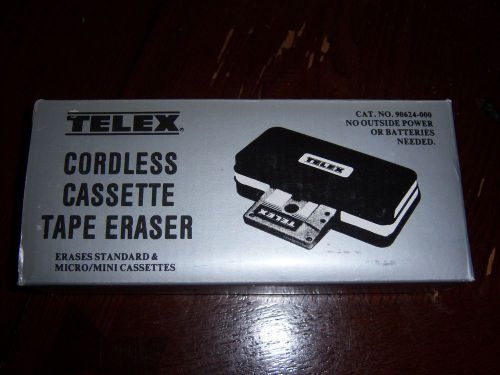 Telex Cordless Cassette Tape Eraser - Work on Standard, Micro and Mini Cassettes
