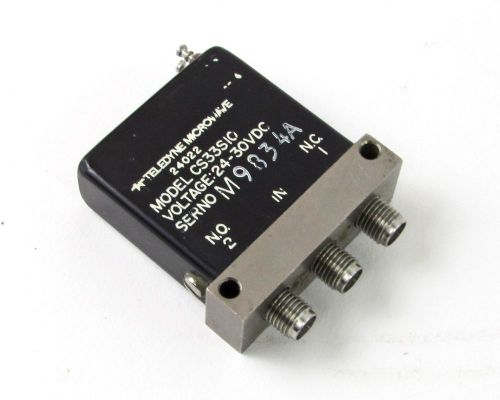 Teledyne CS33S10 RF Microwave Switch - SP3T, 24-30 VDC