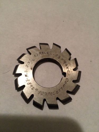 Used Convex Milling Cutter 2-1/4circle X .087rake X 7/8&#034;bore Cowless