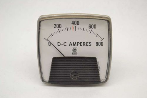 General electric ge 1408-102 0-800a d-c amperes panel meter b492223 for sale