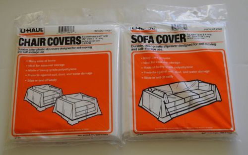 Plastic SOFA and CHAIR Covers for Moving &amp; Storage