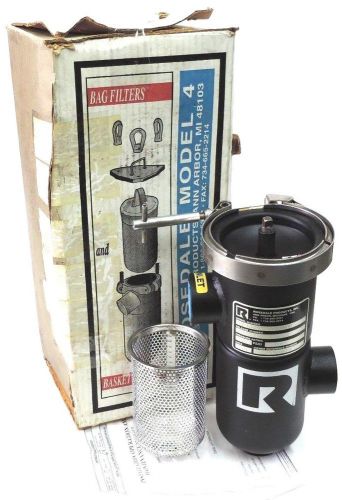 Rosedale model 4 filter mcl 46112p200cvnpb bag filters &amp; basket strainer lco-4 for sale