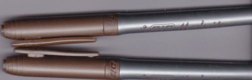 2 BIC Mark It BRONZE Metallic Markers Pens
