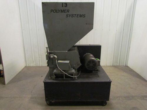 Polymer 11165PL Plastics Granulator Grinder 10 HP w/Controls 16&#034;Wx11&#034;T Throat