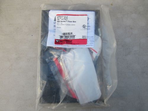 Wiremold walker 827pcc-blk 880 series black floor box 2-gang new for sale