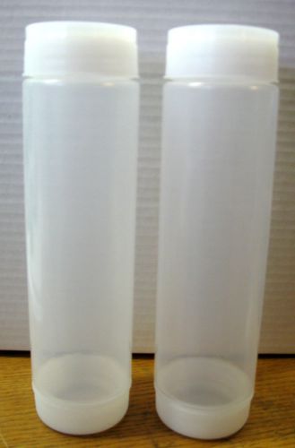 2-Tablecraft 16 oz. INVERTAtop Dualway First In-First Out Squeeze Bottles - New