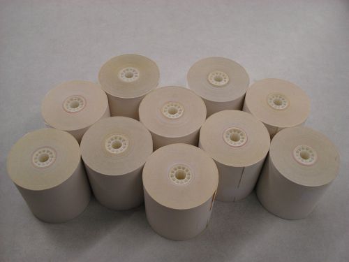 10 Pack Brand New Carbonless Paper Rolls for Credit Card Printer 2 ply 3&#034;X95&#039;