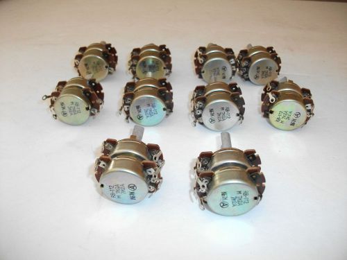 NOS NEW OLD STOCK VINTAGE LOT 10 DOUBLE  POTENTIOMETER VOLUME CONTROL RA112