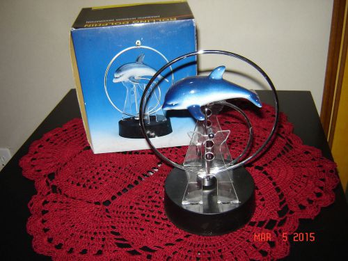 KINETIC Dolphin  Perpetual Motion Office Desk Toy Rolling DOLPIN Art