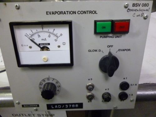 Balzers BSV080 Evaporation Control unit    L351