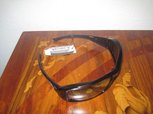 EDGE Brazeau Eyewear Brazeau Safety Glasses  Black Frame Silver Mirrored Lens