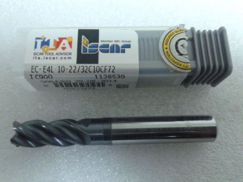 New iscar finishred solid endmill d-10mm 4 flute ec-e4l 10-22/32c10cf72!!!! for sale