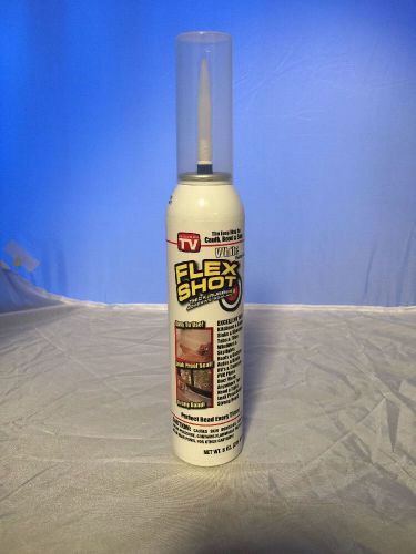 NEW White Flex Shot Thick Rubber Adhesive Sealant Caulker - AS SEEN ON TV!