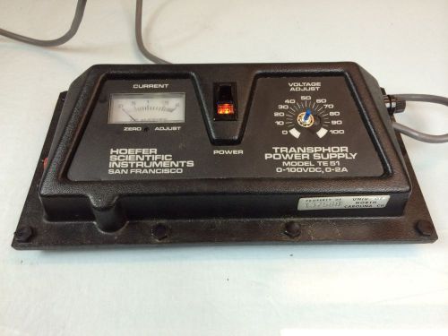 Hoeffer Transphor Power Supply TE51 TE51 Electrophoresis