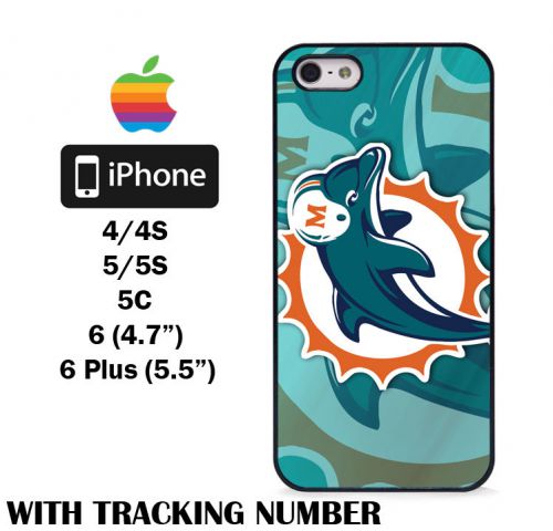 New Miami Dolphins Wood Design Hard iPhone 4 4S 5 5S 5C 6 6 Plus Case Cover