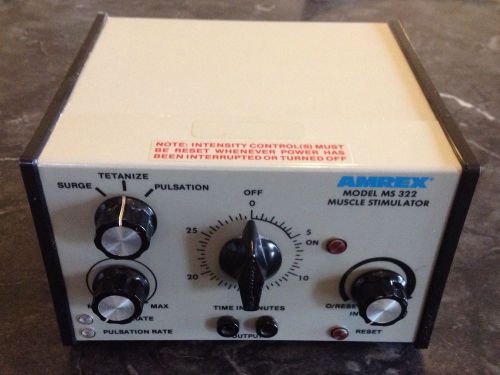 Amrex ms322 single channel 2 pad therapy muscle stim unit #5 for sale