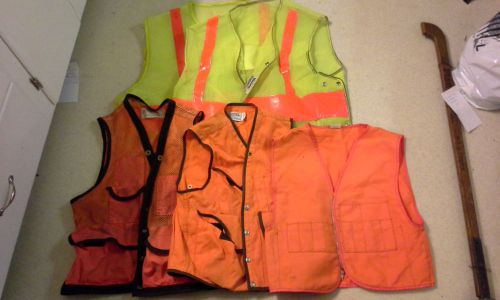 Safety vests, 8 total for sale